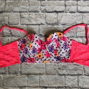 VS Pink Neon Sunflower Bralette
